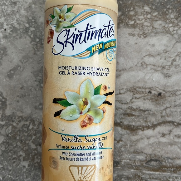 NEW Skintimate Moisturizing Shave Gel, Vanilla Sugar Scent w/Shea Butter & Vit E - Picture 4 of 6